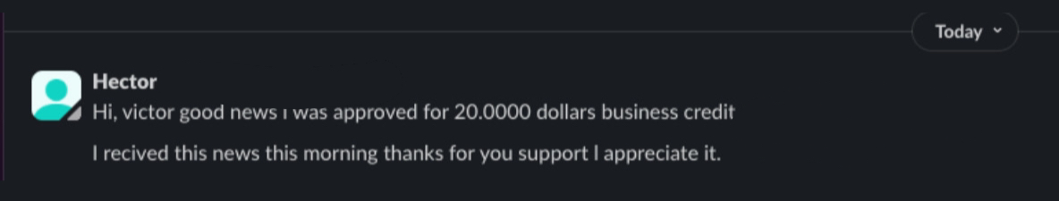 Client funding result screenshot 11