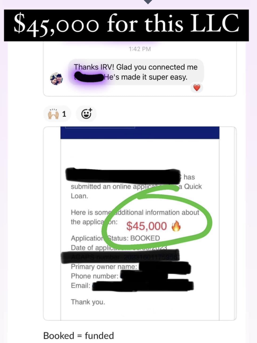 Client funding result screenshot 19
