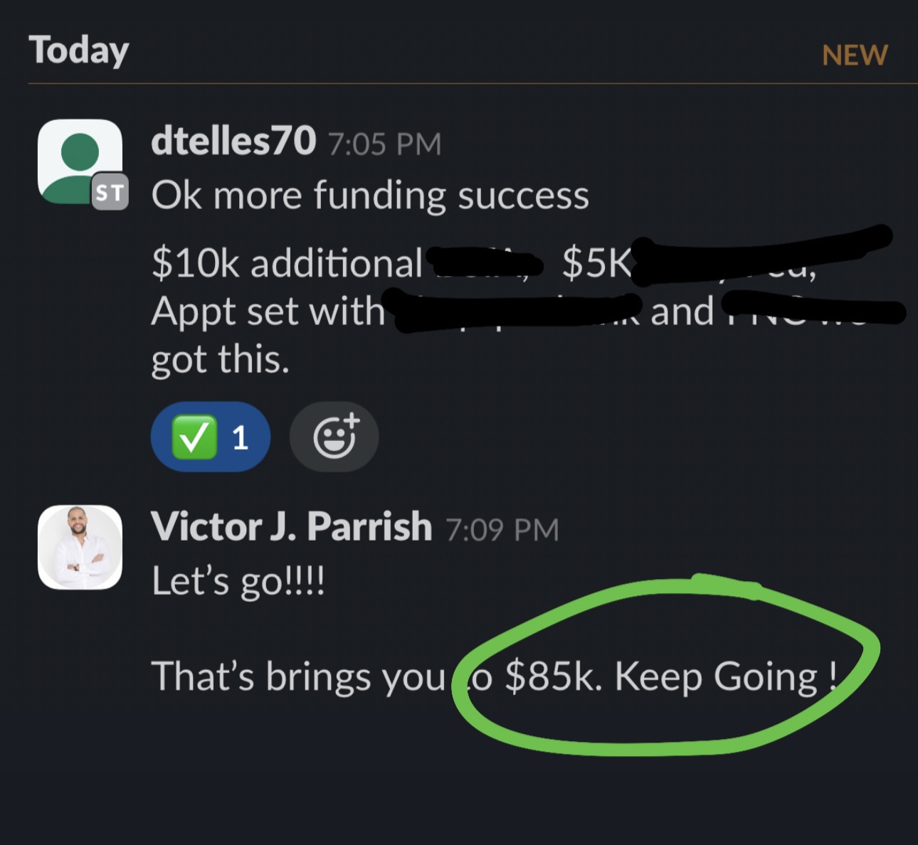 Client funding result screenshot 3