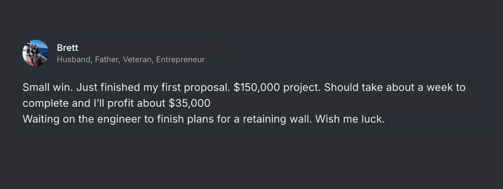 Client funding result screenshot 29